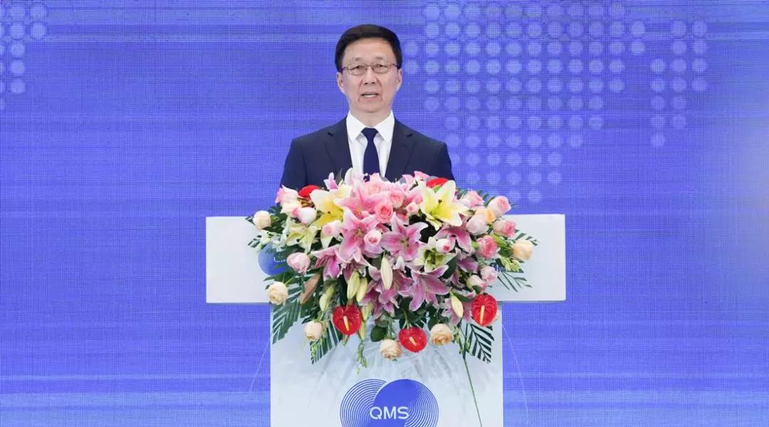 中共中央政治局常委、國務(wù)院副總理韓正發(fā)言